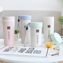 

Nordic Style Plastic Straw Tea Cups Eco-Friendly Wheat Cup Coffee Tea Milk Drink Cup Toothbrush Cup for Home Outdoor W $