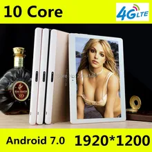Free shipping 10 inch font b tablet b font PC 10 Core Android 7 0 4GB