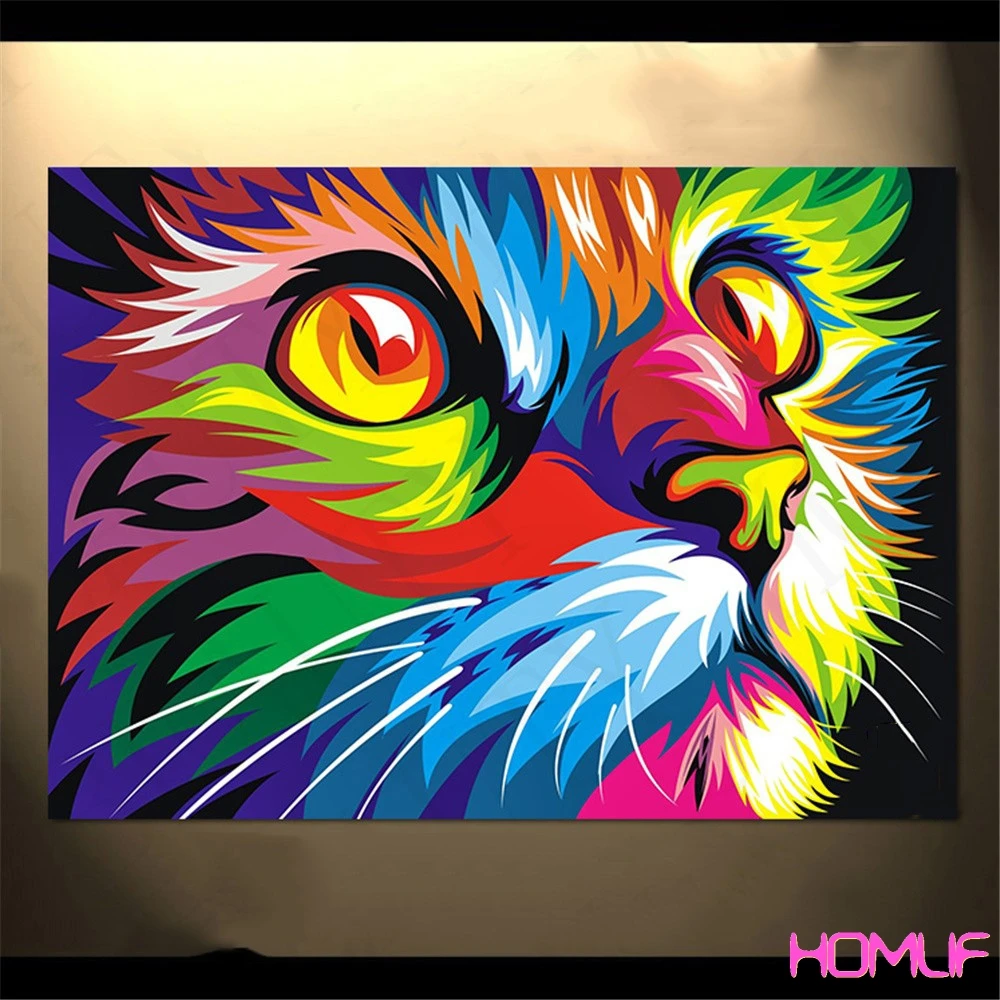 картина по номерам радужный пес. гранни радужный волк ag0477. яркий рисунок красками. картина по номерам радужные. радужный кот.