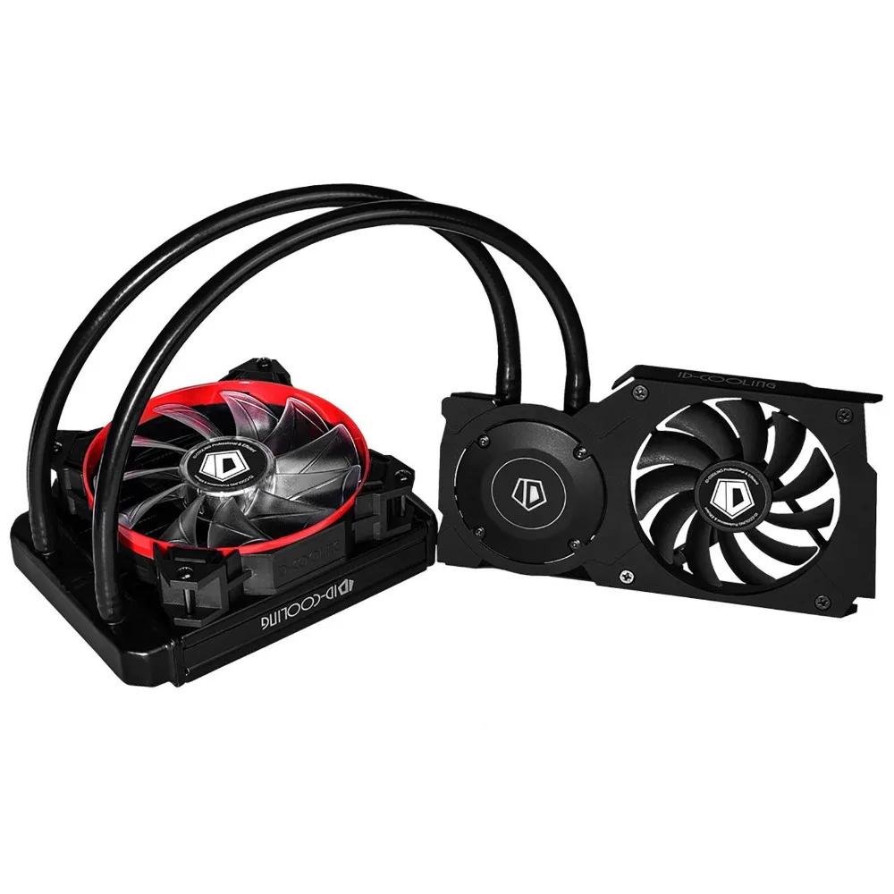 ID-COOLING FROSTFLOW 120VGA AIO кулер воды для игр VGA карты, светодиодный свет, Nvidia и ATI