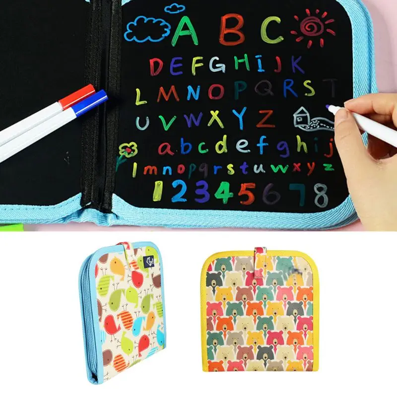 

Portable Soft Chalk Board Drawing Book Animal Coloring Book DIY Blackboard Painting Drawing Board With Chalk
