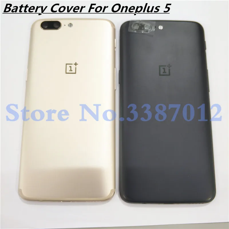 Новая Металлическая алюминиевая задняя крышка для Oneplus 5 A5000 Корпус чехол с объективом камеры+ Кнопки громкости питания+ лоток для sim-карты