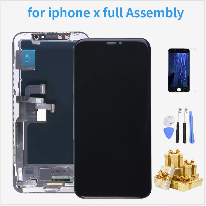 LCD untuk iPhone X Layar Sentuh Display 