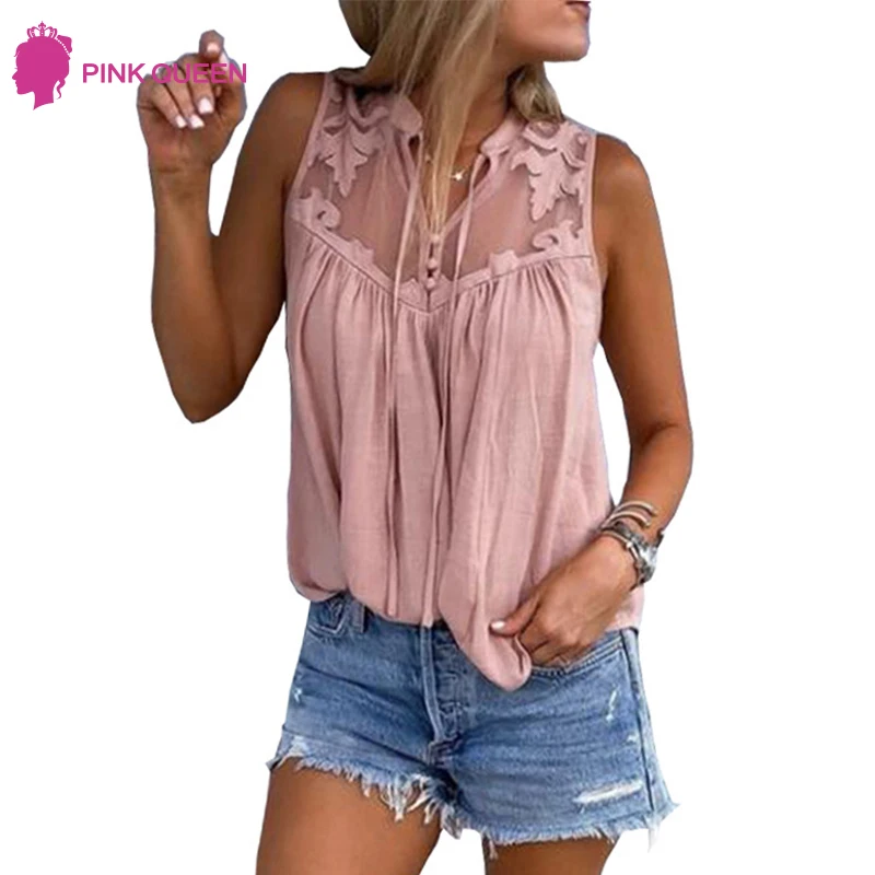 Women Blouses Embroidery Lace Patchwork Sleeveless womens tops and blouses Summer Blouse Hollow Out Pluse Size blusas para mujer Women Blouses Embroidery Lace Patchwork Sleeveless womens tops and blouses Summer Blouse Hollow Out Pluse Size blusas para mujer