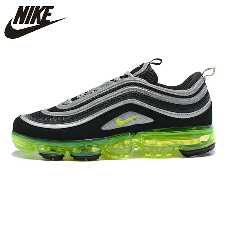 

Nike Air Vapormax 97 Running Shoes For Men Green & Black Shock Absorption Wear Resistant Breathable Non-slip AJ7291 001