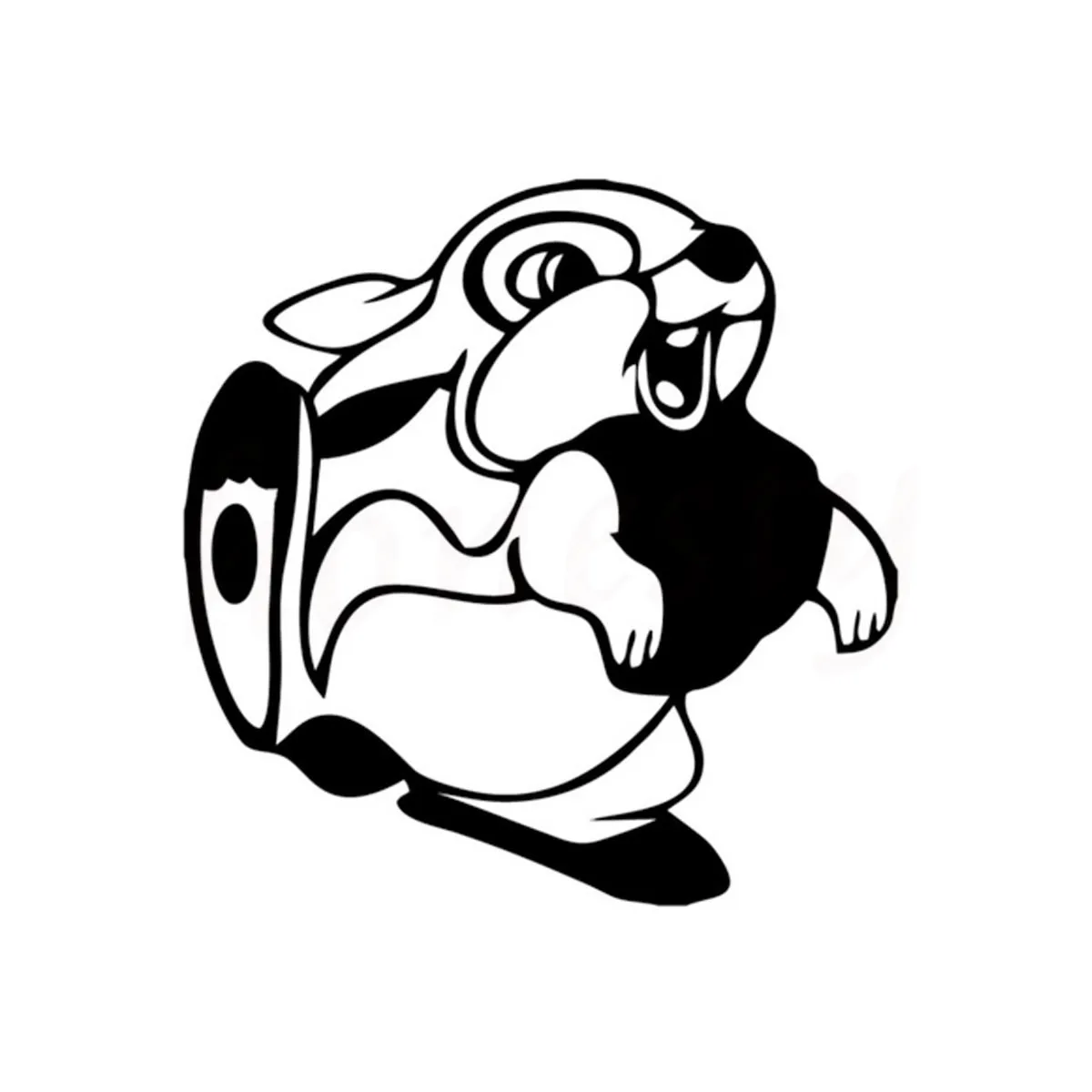 Cute Animal Rabbit Car Stickers Wall Home Glass Window Door Laptop Auto