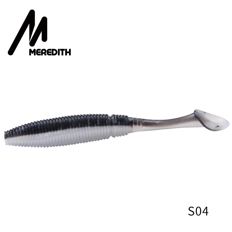 Рыболовные приманки MEREDITH 3,1" Absolut Minnow, 3,7 г, 80 мм, 10 шт., весло, хвост, приманка, рыболовные приманки-Воблеры, искусственный рыболовный мягкий червь - Цвет: S04