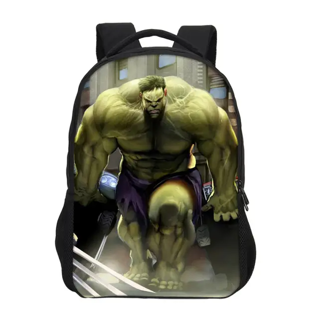 Hynes Eagle Brand Marvel Avengers Super Hero Hulk Printing Backpacks ...