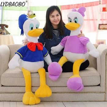 

Giant Cartoon Donald Daisy Duck Soft Plush Baby Cute Animal Stuffed Pillow Infant Appease Toy Kid Figure Doll Girl Gift Home Dec