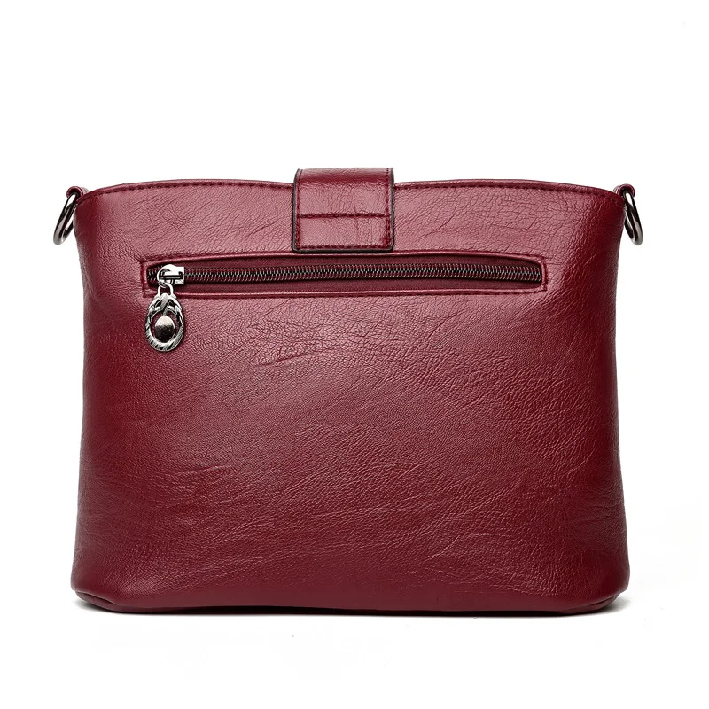 Women Messenger Bag Shoulder Bag Quality PU Leather Plaid Pattern Women's Handbag Shopping Shoulder Bags For Women 2018 Fashion