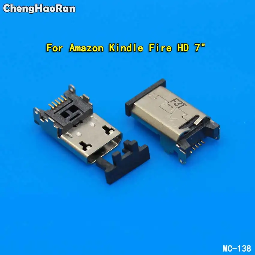 ChengHaoRan порт Micro USB для зарядки штепсельное гнездо USB разъемом 5pin для Amazon Kindle Fire HD 10 10,1 7 HD7 7 док-станция для Repair Part