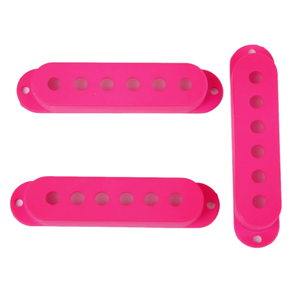 Deep Pink Guitar Pickup Cover and Knobs Switch Tip Set for Electric Guitar Accessory