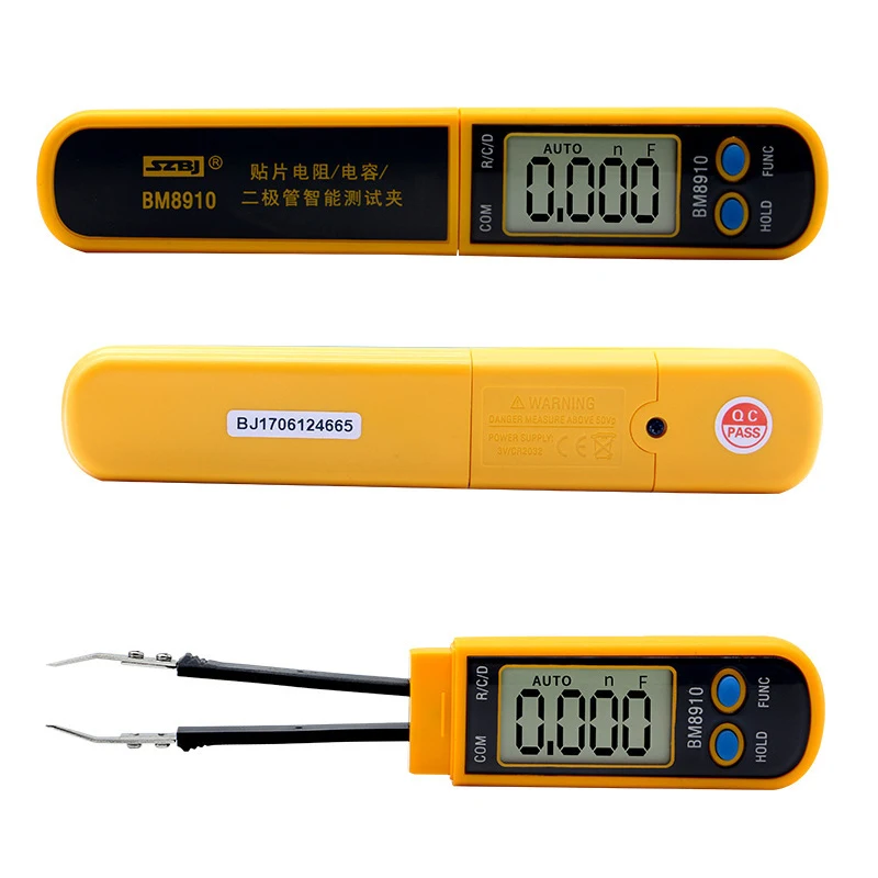 

SZBJ Capacitive meter patch element tester diode intelligent test patch resistance 30M Ω capacitance 30mF BM8910/BM8912