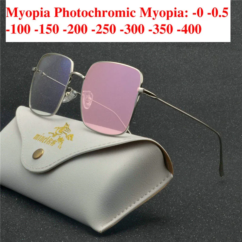 

MINCL cat Anti-UV Finished Optical Glasses Frames With Myopia Lens For Women Sun photochromism Eyeglasses Diopter goggles NX