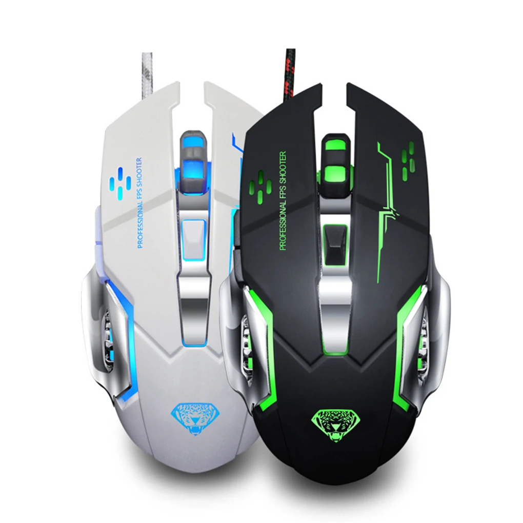 G502 USB Wired Mouse Computer Gaming Mice Adjustable 3200DPI Breathing Light Optical PC Laptop Desktop Game Mice