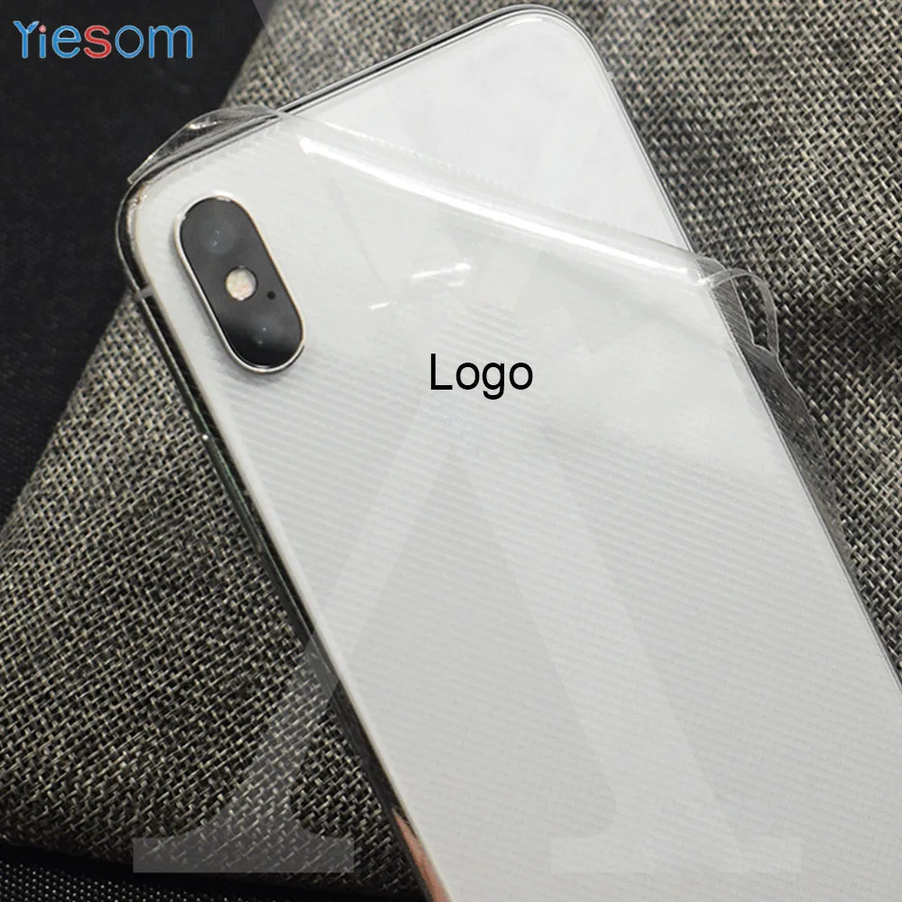 Мягкая пленка из углеродного волокна для iPhone XS MAX XR X 7 8 Plus прозрачная задняя