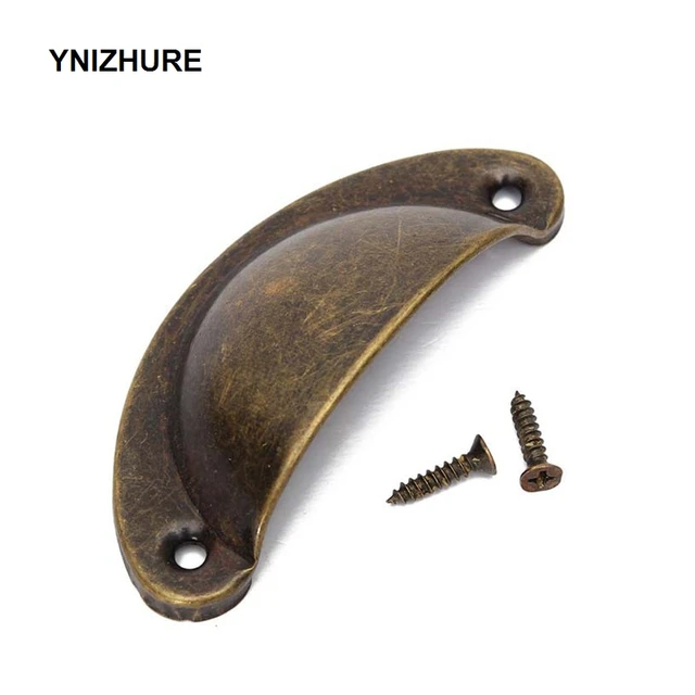 20PCS 82mm*35mm Solid Brass Iron Antique Shell Cup Drawer Cupboard 20PCS 82mm*35mm Solid Brass Iron Antique Shell Cup Drawer Cupboard Cabinet Door Pull Handles - 20PCS 82mm*35mm Solid Brass Iron Antique Shell Cup Drawer Cupboard