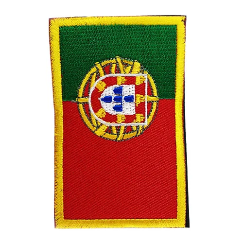 

SZS Hot National Flag Embroidery 3D Badge Patch Military Armband Backside Tactical Patches Portugal
