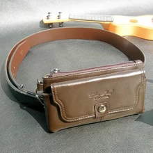 Мужской чехол для телефона, сигарета, поясная сумка, кошелек, чехол, кожа, тонкий мешочек, Повседневный, высокое качество, натуральная кожа, ремень, поясная сумка