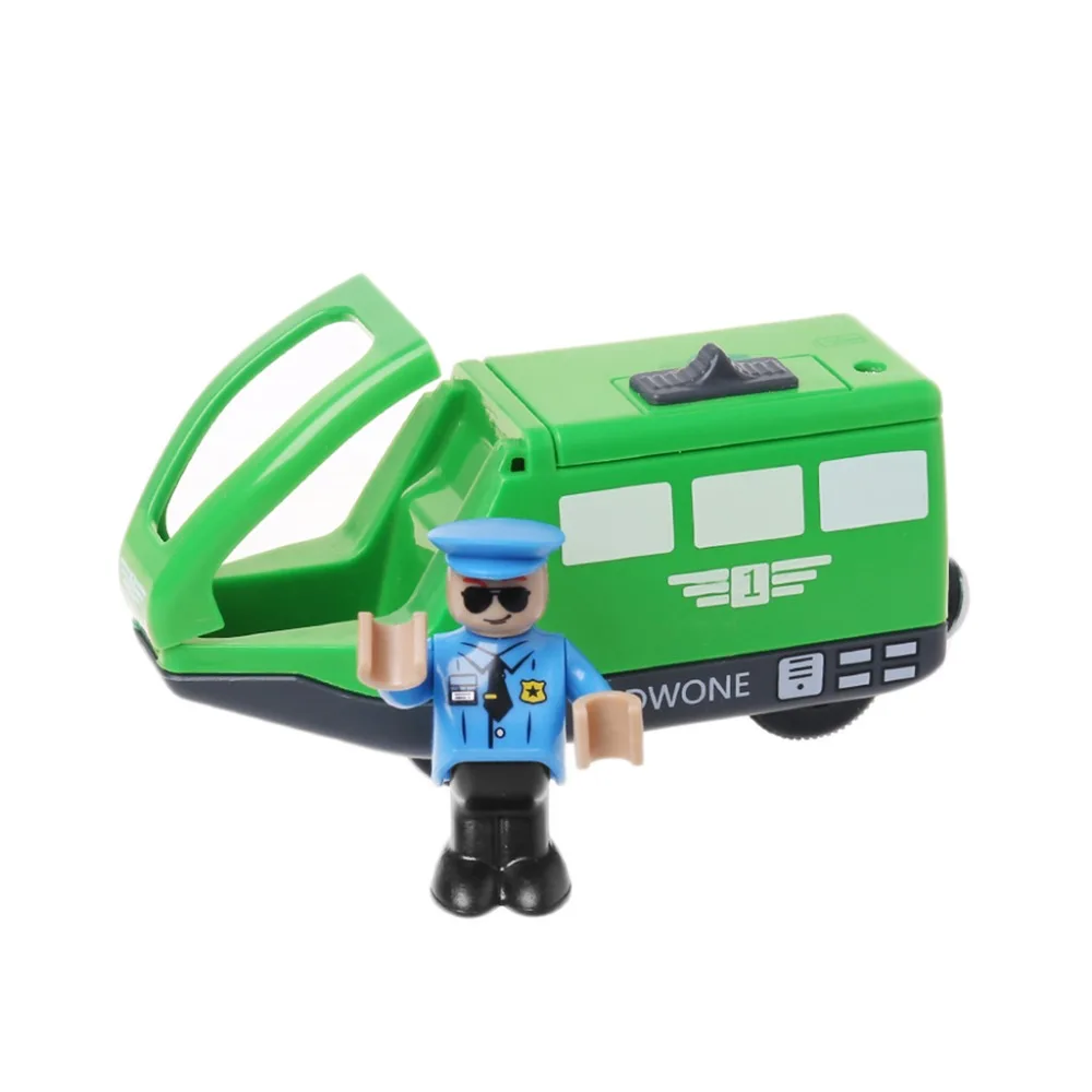 Электронный Поезд автомобиль игрушка Магнитный деревянный слот литья под давлением подарок для детей