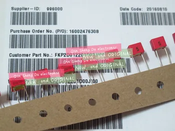 

100%NEW AND ORIGINAL FOR WIMA FKP2 2200PF 0.0022UF 100V 222J FKP2D012201D00