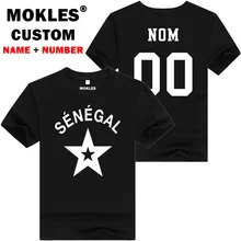 SENEGAL t shirt diy free custom made name number sen T-Shirt nation flag sn french country college university print text clothes