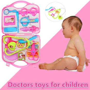 

14Pcs Children Doctor Nurse Pretend Play Set Portable Suitcase Medical Tool Kit Kids Educational Role Play Classic Toys