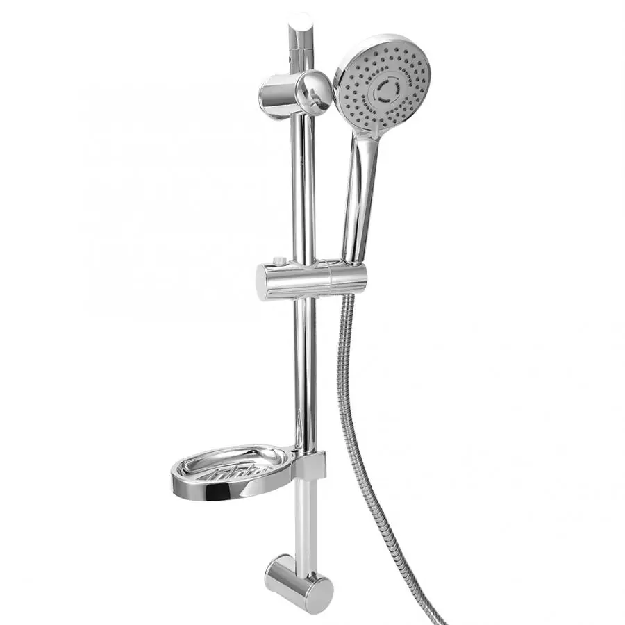 

Bathroom Shower Set G1/2'' Wall Mount Shower Faucet Set Rainfall Handheld Shower Head Hose Lift With Soap Case Thermostatic