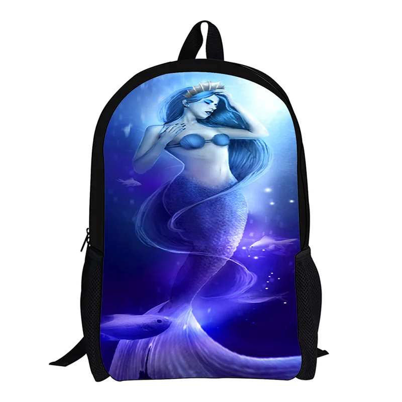 

Mermaid Children Bookbag School Backpack Little Girls Shoulder Book Bags Rucksacks
