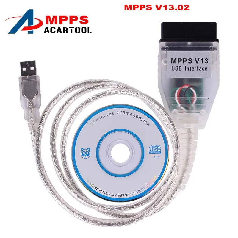 

ECU Programmer SMPS MPPS V13.02 V13 K CAN Flasher Chip Tuning Remap MPPS V13.02 OBD2 Car Diagnostic Cable With Multi-Language
