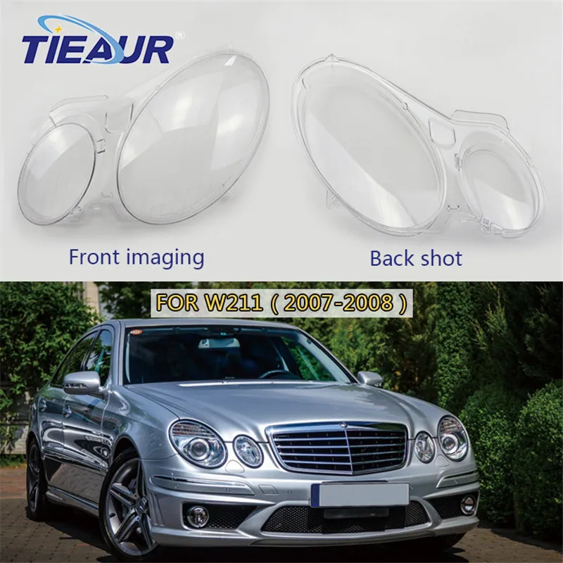For Mercedes Benz W211 E-Class 02-08 Headlight Clear Lens Shell Cover Left Side