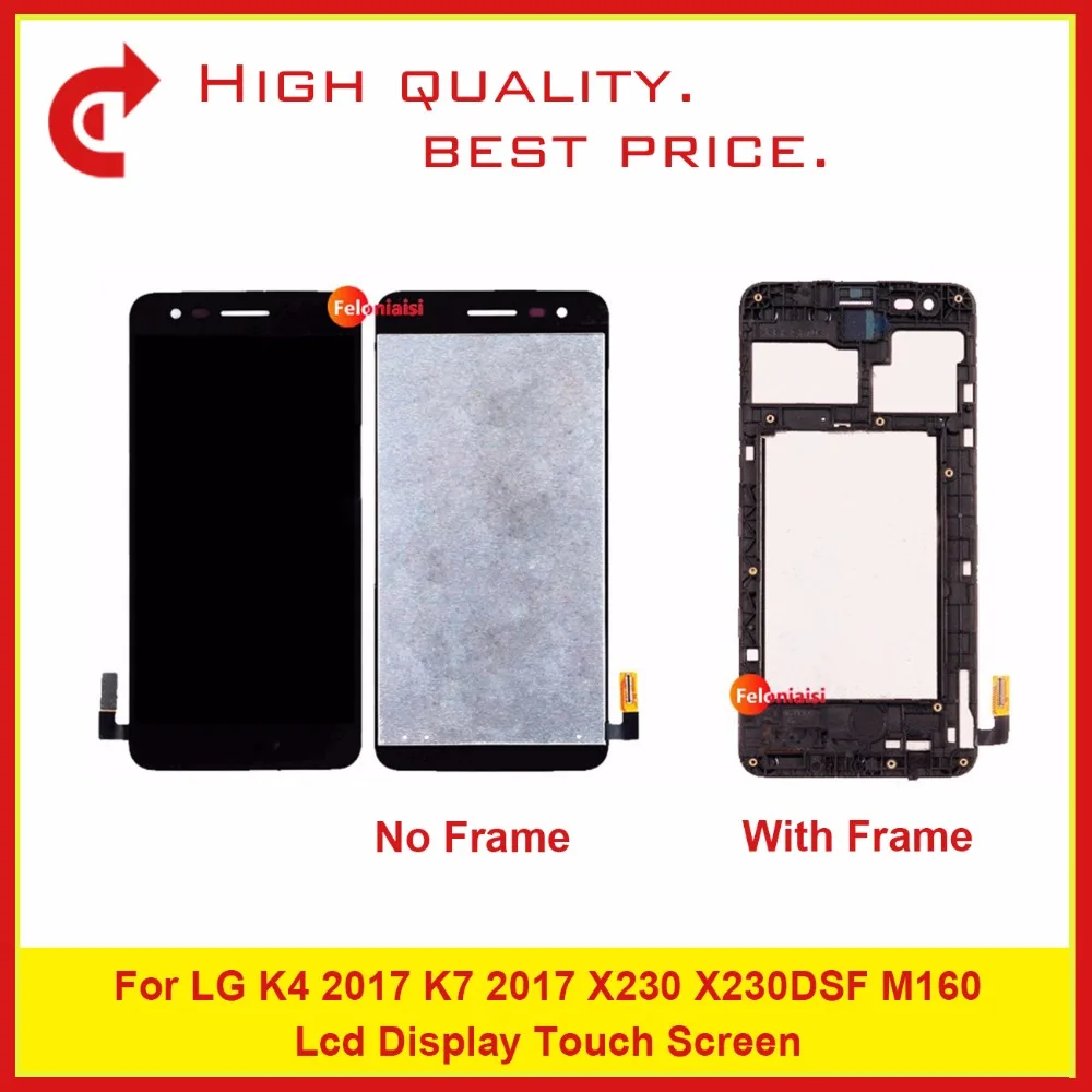 

High Quality 5.0" For LG K4 2017 K7 2017 X230 X230DSF M160 LCD Display With Touch Screen Digitizer Sensor Panel Assembly
