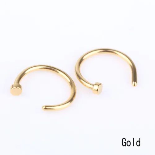 Hommes Femmes Unisexe acier inoxydable Body Jewelry Piercing Charm Nez Stud Hoop Ring Hommes Femmes Unisexe acier inoxydable Body Jewelry Piercing Charm Nez Stud Hoop Ring