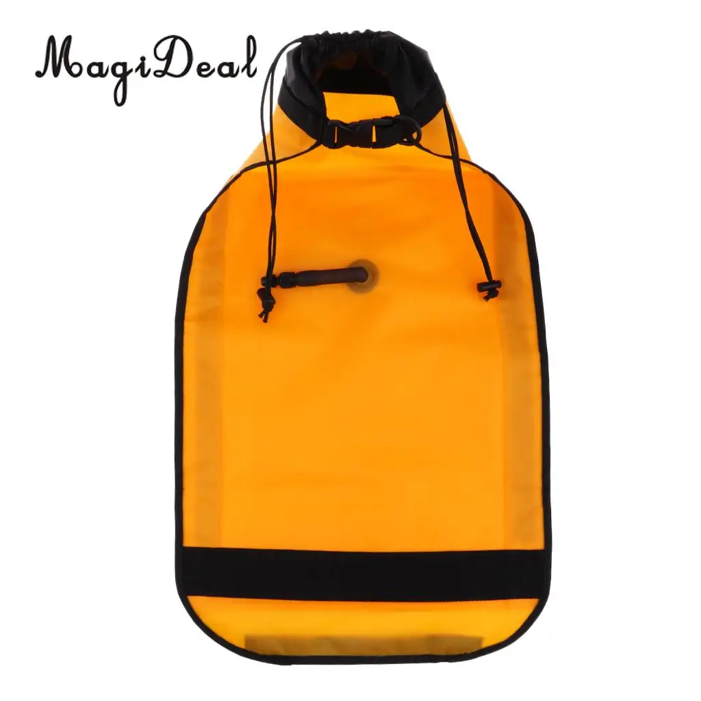 MagiDeal Dual Chamber Inflatable Paddle Float Bag with Quick Release Buckle for Sea Kayak Paddle Blades Yellow