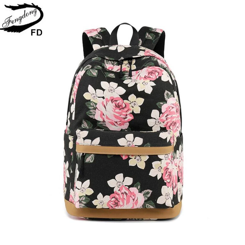 Women Backpacks Floral Print Bookbags Female Travel Backpack Floral School Bag For Teens Girls Women Backpacks Floral Print Bookbags Female Travel Backpack Floral School Bag For Teens Girls