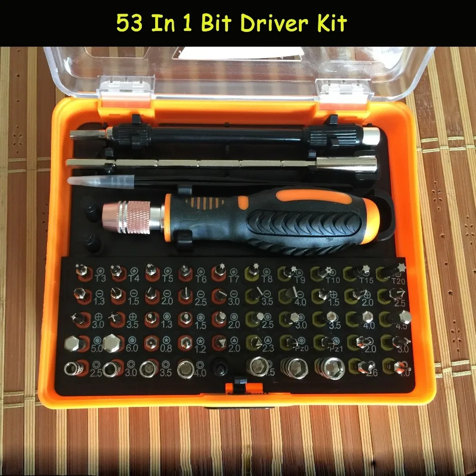 

53 In 1 Bit Driver Kit with Extension Tweezer and 49 Crv Bits for all laptops, phones and other electronics