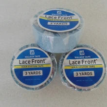 2,54 см(1 дюйм)* 3 ярдов синий кружевной передний поддерживающий скотч Двухсторонняя клейкая лента для наращивания ленты/парик/кружевные парики