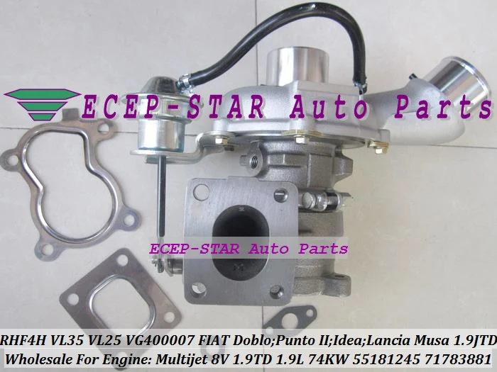 RHF4H VL35 VL25 VG400007 55181245 71783881 Turbo Turbocharger For FIAT Doblo Punto II Idea Lancia Musa 1.9 JTD 1.9L Multijet 8V 1.9TD 74KW (3)
