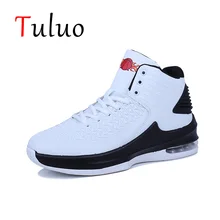 TULUO Баскетбольная обувь для мужчин кроссовки ботильоны уличная сетка дышащая Джордан Ретро Высокая спортивная обувь/тапки hombre