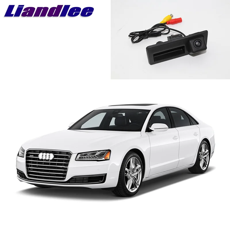 LiandLee Автомобильная камера заднего вида с ручкой багажника для Audi A8 A8L D4 4H 2010 ~ 2017 |