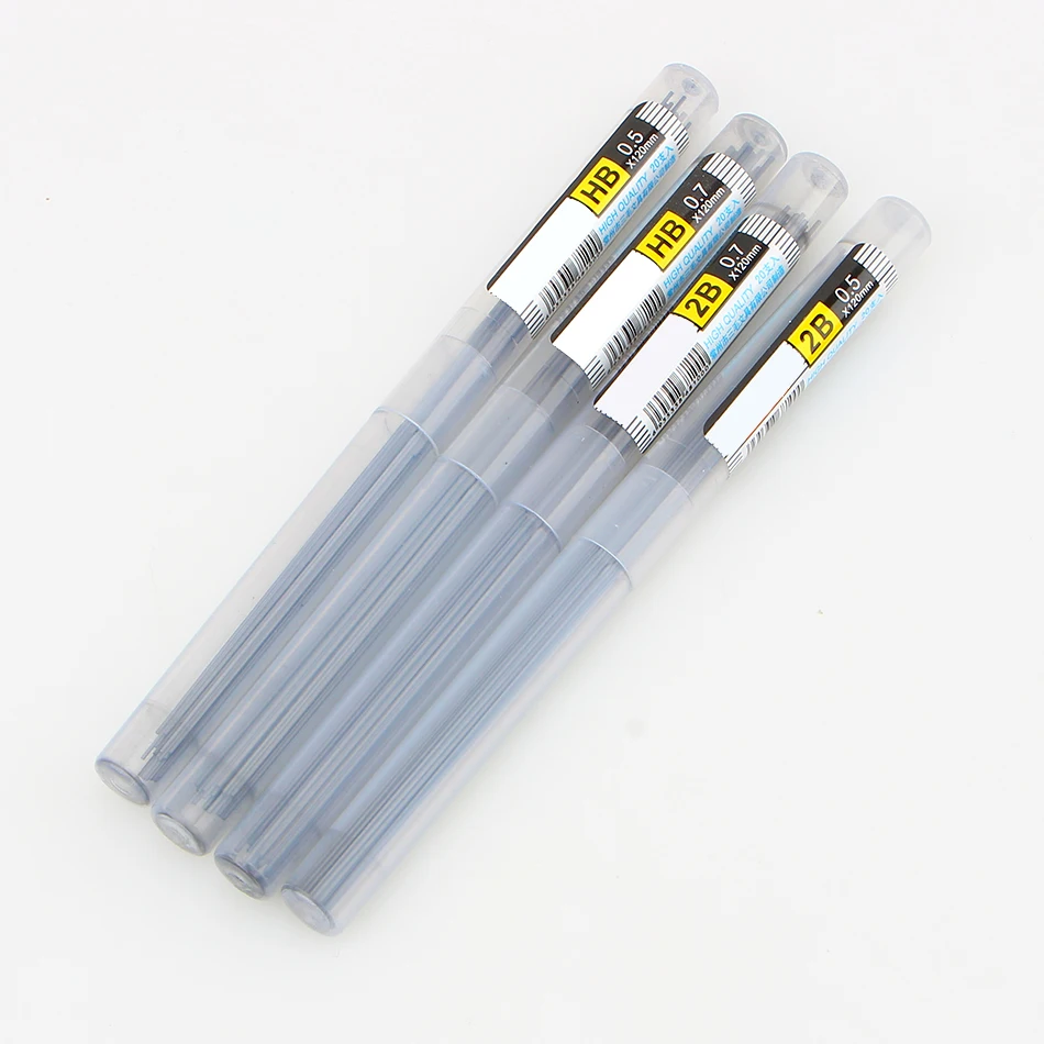 

2016 New Style High quality 2B HB Lead a Refill Tube 0.5 mm / 0.7 mm Automatic Pencil Lead for mechanical pencil