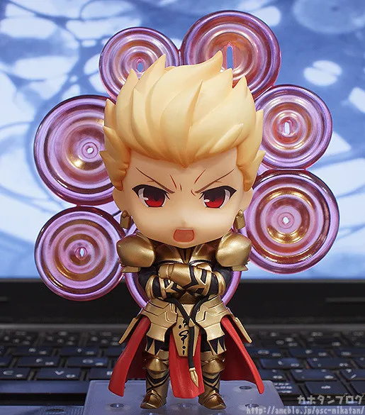 Новые горячие 10 см Q версия Fate stay night Gilgamesh Мобильная фигурка игрушки коллекция Рождественская игрушка кукла