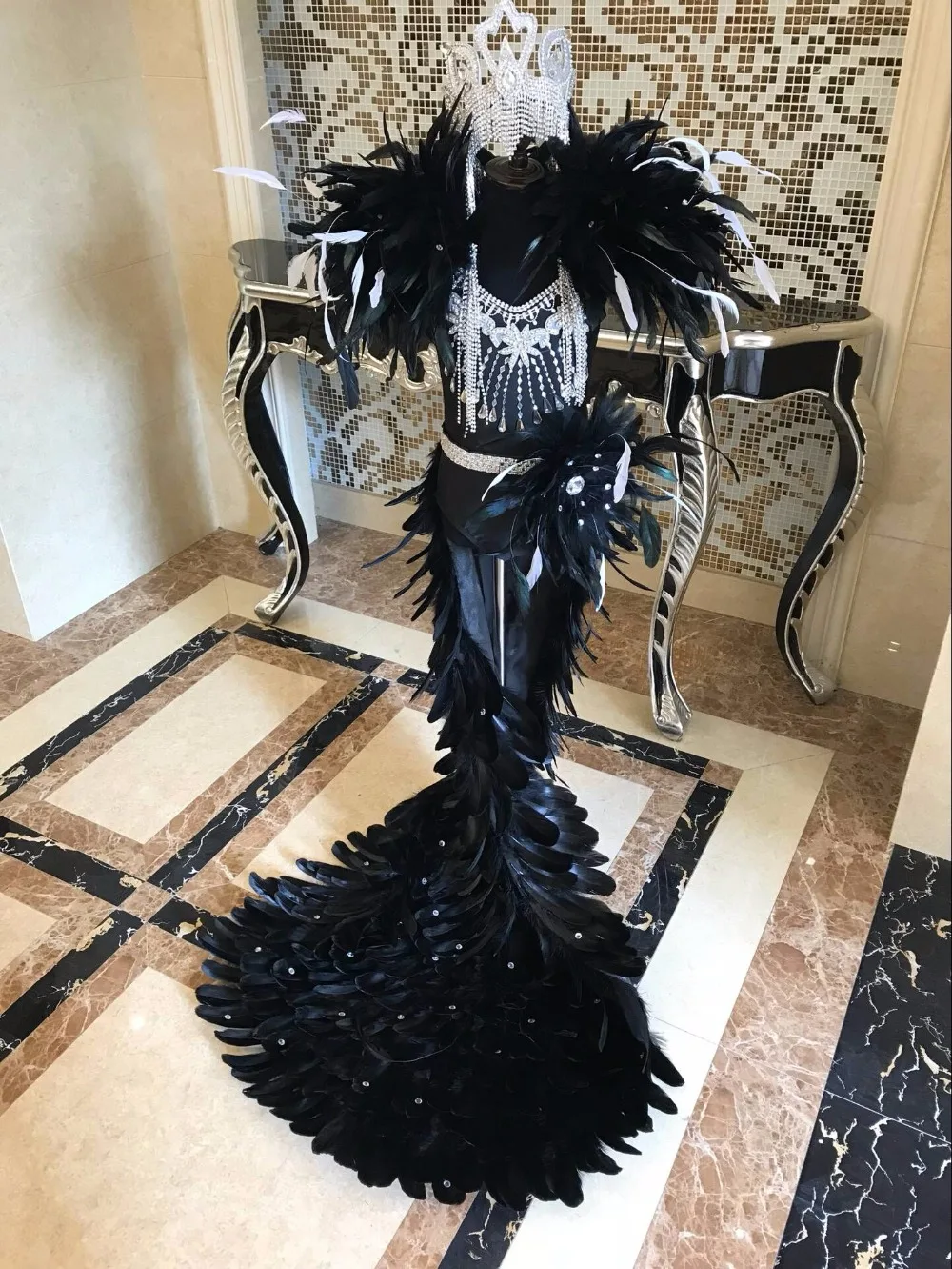 Aliexpress.com : Buy Feather creative swimsuit cloak T