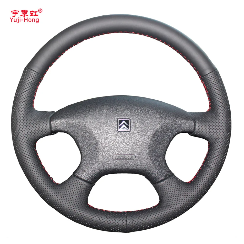 Чехол Yuji-Hong из искусственной кожи для Citroen C-Elysee 2004-2013 прошитый вручную |