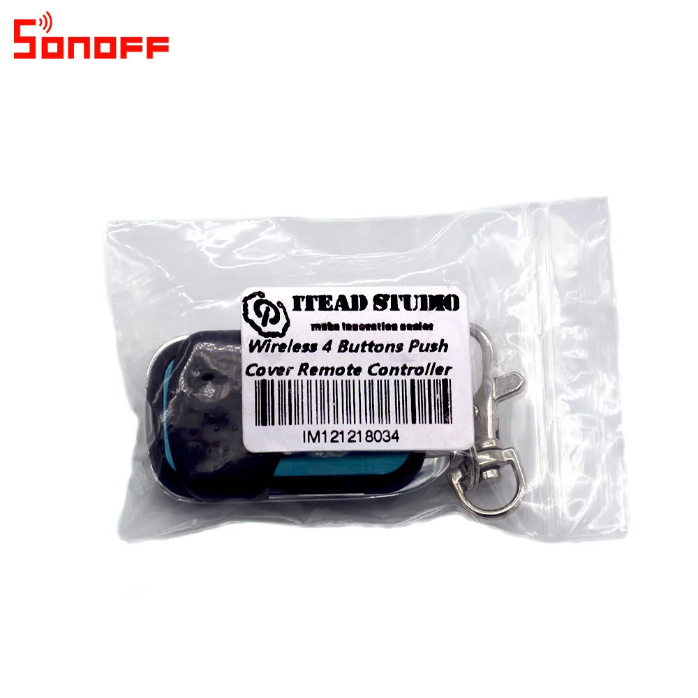 Itead Sonoff RF 433 Беспроводной 4 кнопки дистанционного Управление для Sonoff RF Bridge slamper 4CH Pro R2 электрический пульт дистанционного управления брелок Управление;