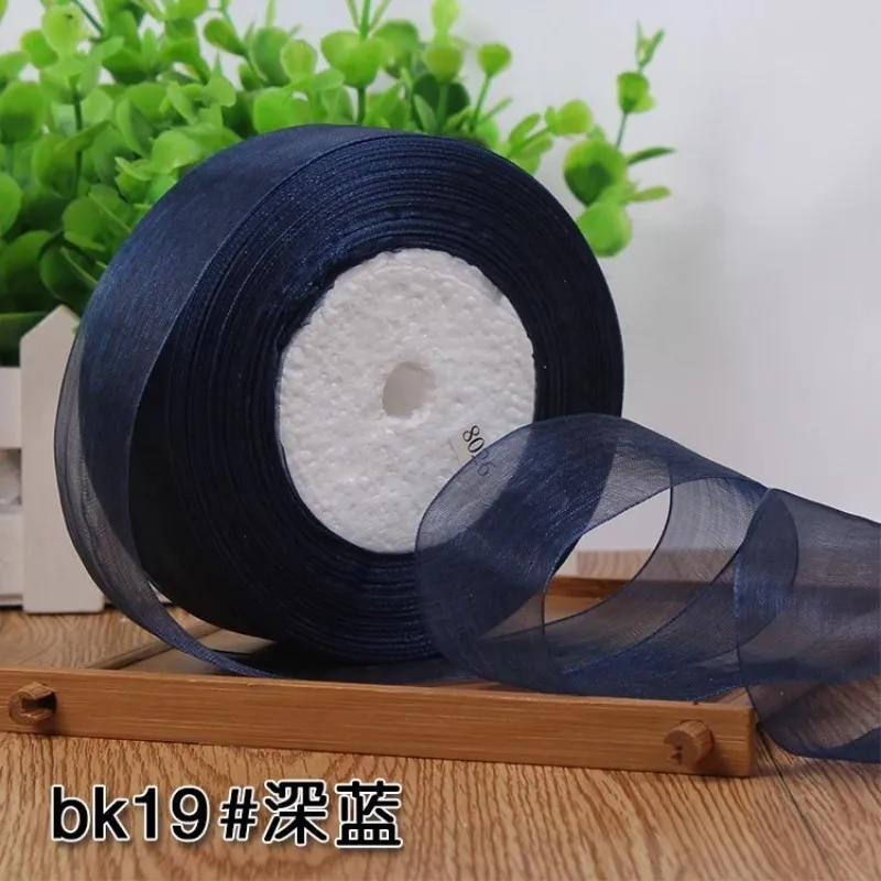 Конкурентные темно синие лента кольца декоративные DIY 50 ярдов/рулон|Ленты| |