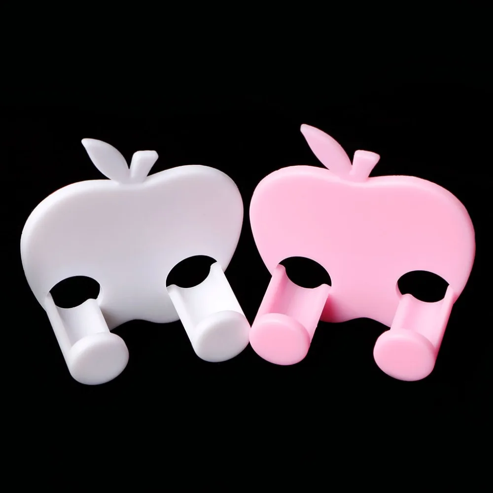 

Apple-Shaped Power Plug Wire Socket Jack Hook Holder Bag Hanger Home Wall Decor