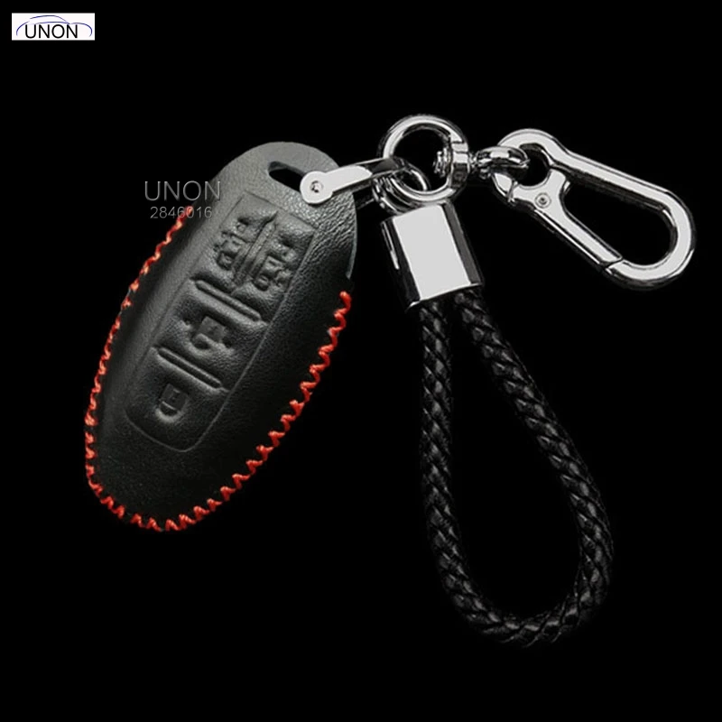

UNON Car Styling Key Cover Case Chain case For Nissan serena 2016+ Luxury LEATHER Key Cover