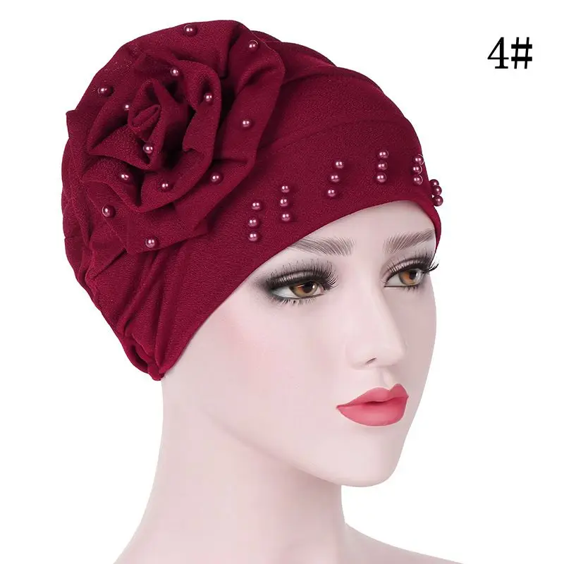 Pearls Beaded Hair Loss Head Wrap Floral Cotton Women Beanie Muslim Turban Cancer Chemo Cap Womens Hijab Turban 10pcs/lot Pearls Beaded Hair Loss Head Wrap Floral Cotton Women Beanie Muslim Turban Cancer Chemo Cap Womens Hijab Turban 10pcs/lot