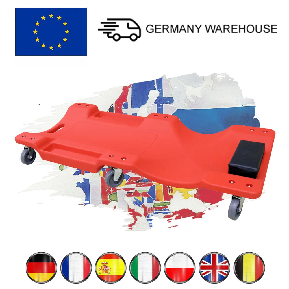 

AUTOOL Lying Board 40" Auto Plastic Creeper Mat Car Creepers Pad Mat 200kg Capacity Dual Tool Trays European 7 Days Deliver